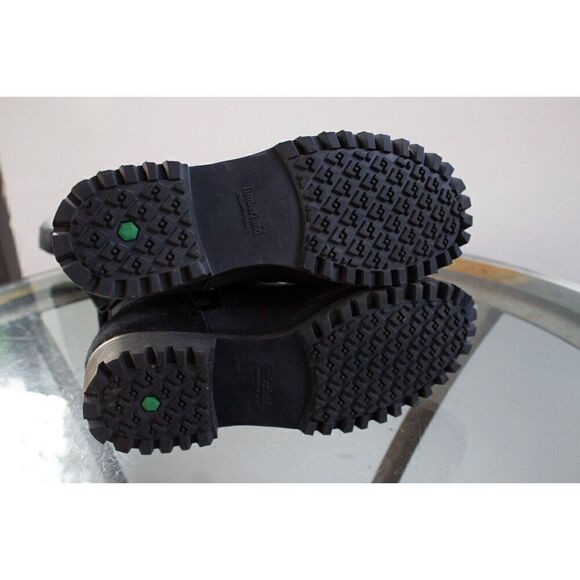 TIMBERLAND Wheelright Tall Boots Waterproof Black Cracked Leather Womens US 6.5 - Picture 6 of 7